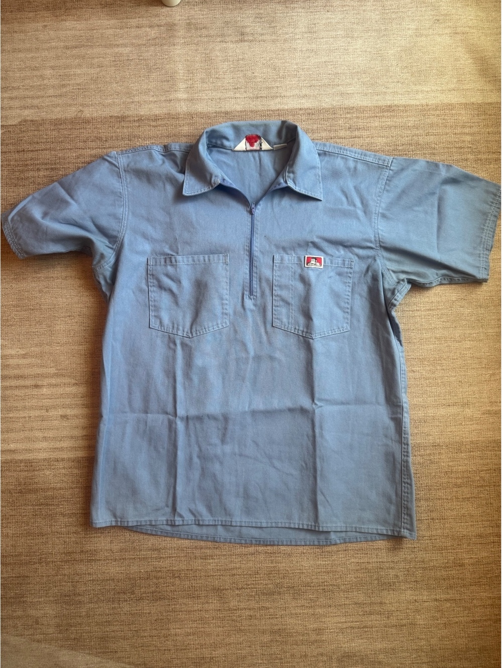 Ben Davis x Opening Ceremony 1/4 Zip Short Sleeve Work Shirt